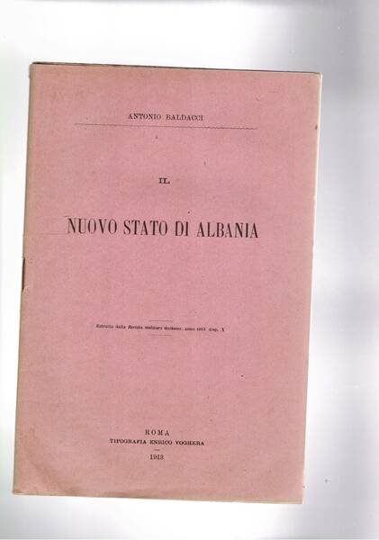 Il nuov stato di Albania. Estratto.