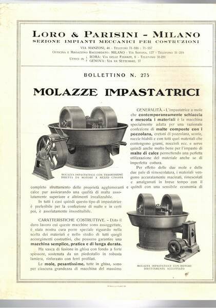 Disponiamo di alcune schede tecniche di varie attrezzature: Elevatore elettrico …