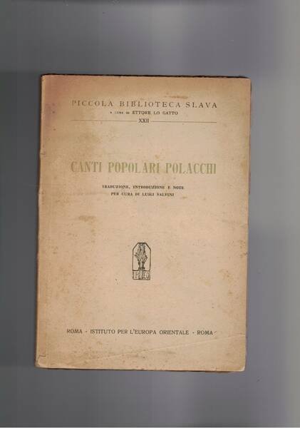 Canti popolari polacchi.