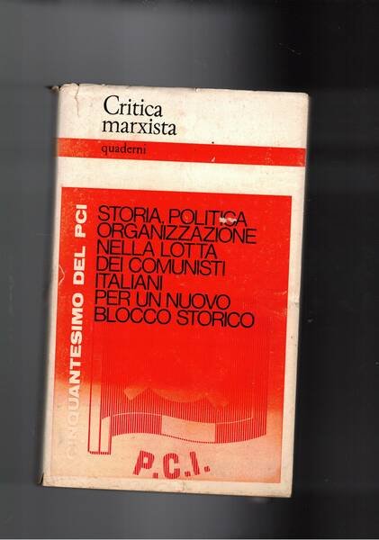 Critica marxista, quaderno n° 5 supplemento al n° 1 del …