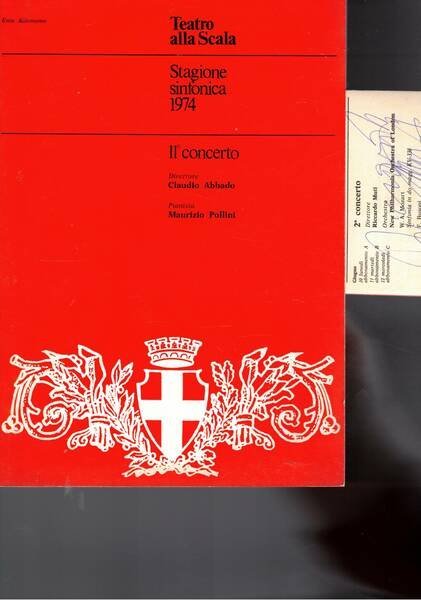 Stagione sinfonica 1974 al teatro alla Scala. Disponiamo dei seguenti …
