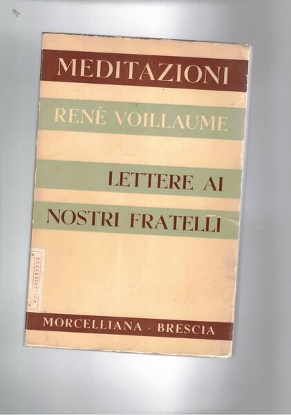 Lettere ai nostri fratelli.