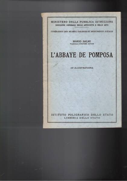 L'abbaye de Pomposa. Traduction d'Olivier Guyon.