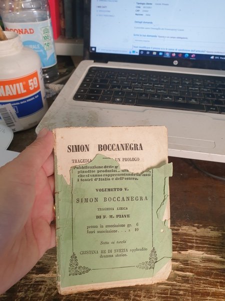 Simon Boccanegra tragedia lirica in un prologo e tre atti, …