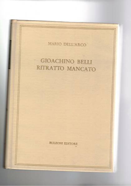 Gioacchino Belli ritratto mancato.