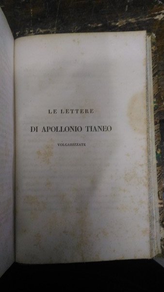 La vita di Apollonio Tianeo di Flavio Filostrato, in libri …