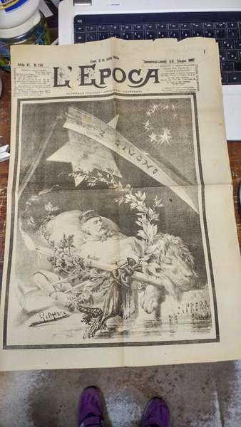 L'Epoca giornale stampato a Genova; numero di domenica-lunedi 4-5 giugno …