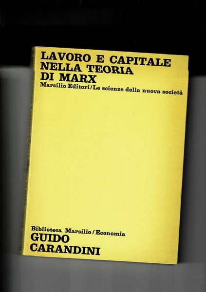 Lavoro e capitale nella teoria di Marx.