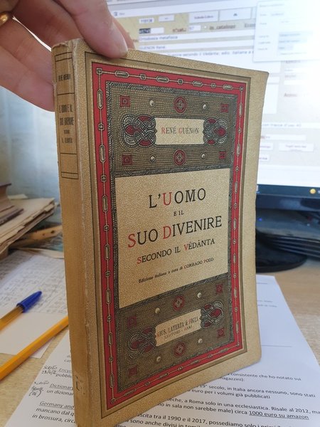 L'uomo e il suo divenire secondo il Vèdànta; ediz. italiana … | Immagine principale