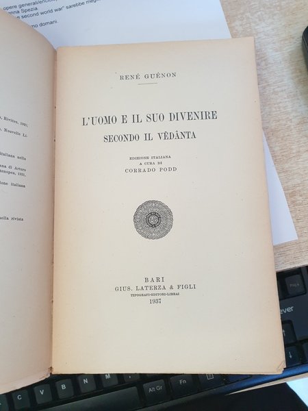 L'uomo e il suo divenire secondo il Vèdànta; ediz. italiana … | Immagine Gallery 4