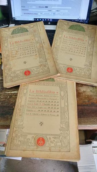 La Bibliofilia, rivista dell'arte antica in libri, stampe, manoscritti autografi …