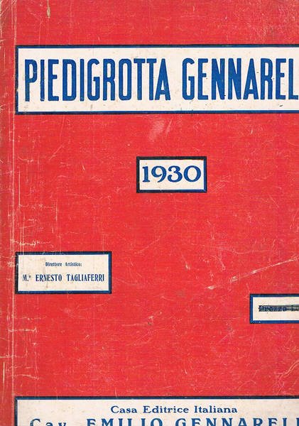 Piedigrotta Gennarelli 1930. Rccolta di 20 canzoni con testo e …