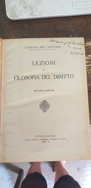 Lezioni di filosofia del diritto. Seconda edizione.