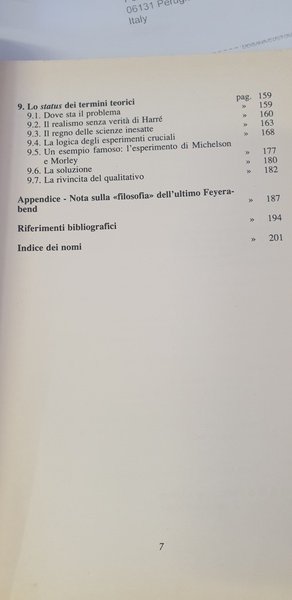 Rom Harré e il problena del realismo scientifico.