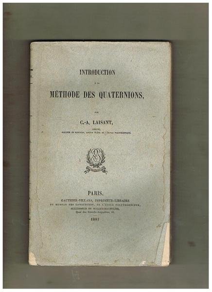 Introduction a la méthode des quaternions.