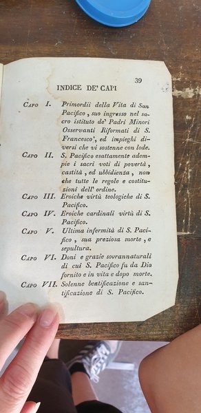 Compendio della vita di S. Pacifico di San-Severino sacerdote professo …