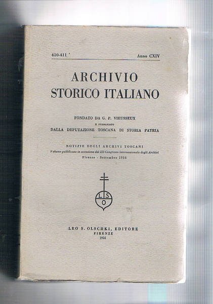 Notizie degli archivi toscani. Volume pubblicato in occasione del III° …