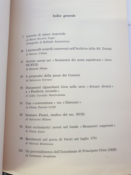Appunti per la storia di Cava. Vol. II°.