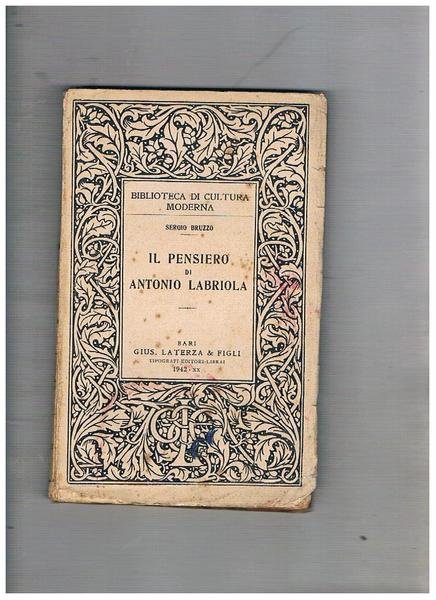 Il pensiero di Antonio Labriola.