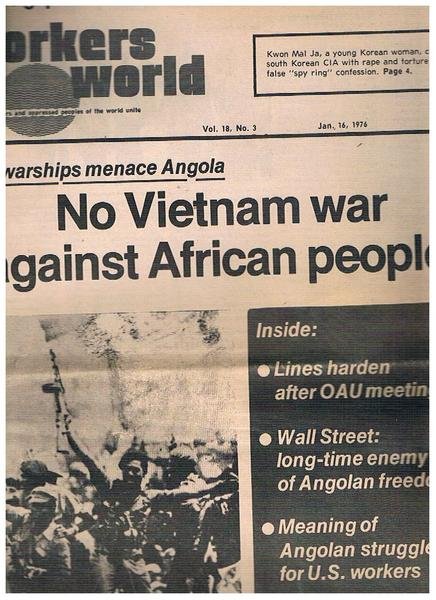 Workers World settimanale anno 1976, dispniamo di 38 numeri.