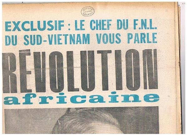 Revolutin Africaine, periodico settimanale disponiamo del 1963 di 41 numeri.