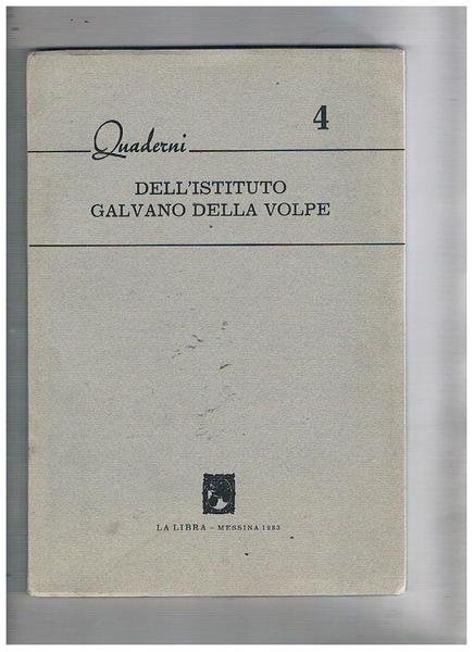 Quaderni dell'istituto Galvano Della Volpe n° 4: Darwin nella sociologia …