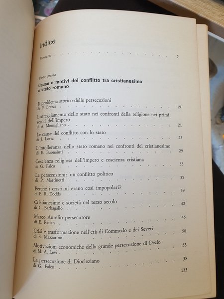 Le persecuzioni contro i cristiani nell'impero romano. Coll. Antologie storiche …