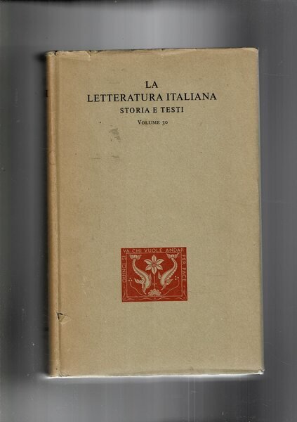 Opere a cura di De Caprariis Vittorio. Vol. 30° della …