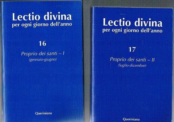 Lectio divina per ogni giorno dell'anno n° 16 e 17 …