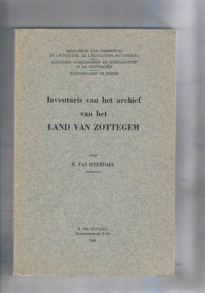 Inventaris van het archief van het Land Van Zottegem.