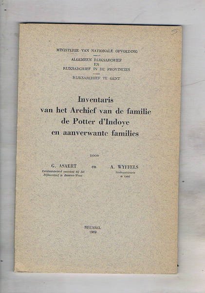 Inventaris van het Archief van de familie de Potter d'Indoye …