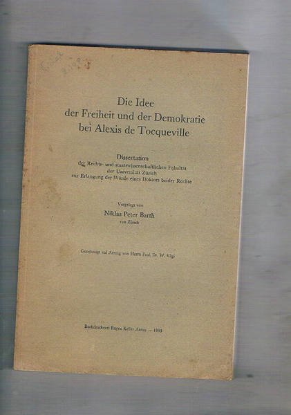 Die Idee der Freiheit und der Demokratie bei Alexis de …
