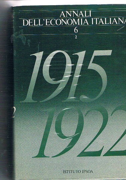 Annali dell'economia italiana, fondata da Epicarmo Corbino. Disponiamo del vol. …