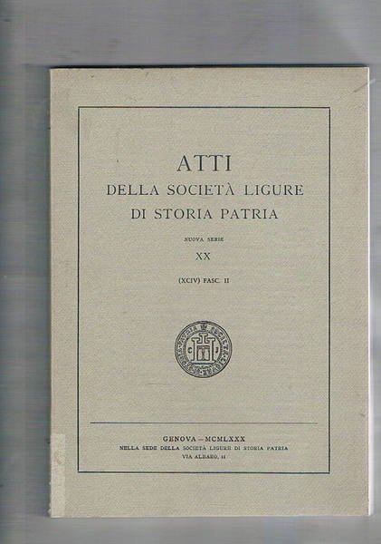 Libri e cultura nella civiltà occidentale. Atti della società ligure …
