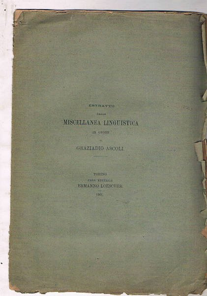 Intorno al dialetto di Campobasso. Estratto dalla miscellanea linguistica in …