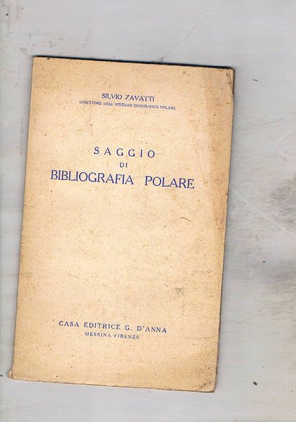 Saggio di bibliografia polare.