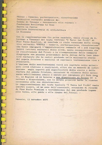 I turc tal Friùl, testo della commedia rappresentata per la …