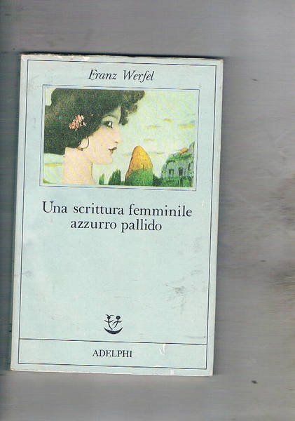 Una scrittura femminile azzurro pallido.