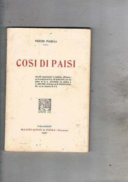 Cosi di paisi. Nuvelli umoristichi in dialettu sicilianu: cu la …
