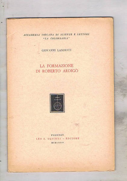 La formazione di Roberto Ardigò. Estratto.