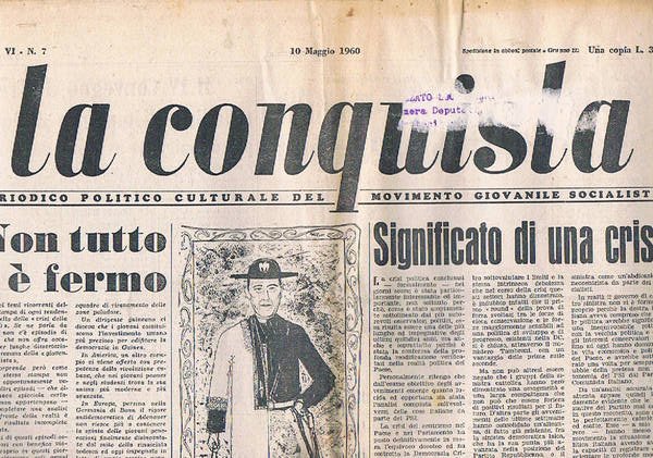 La Conquista periodico politico culturale del movimento giovanile comunista con …