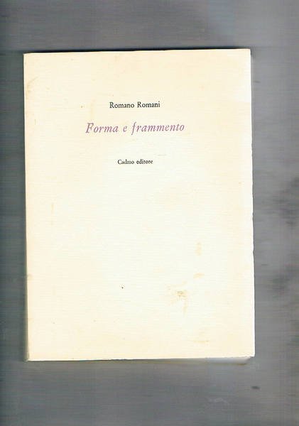 Forma e frammento.