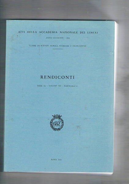 Rendiconti dell'accademia naz. dei Lincei serie IX vol. XII fasc. …