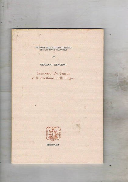 Francesco De Sanctis e la questione della lingua.
