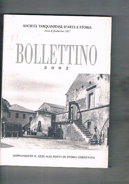 Società Tarquiniense di arte e storia e supplemento alle fonti …