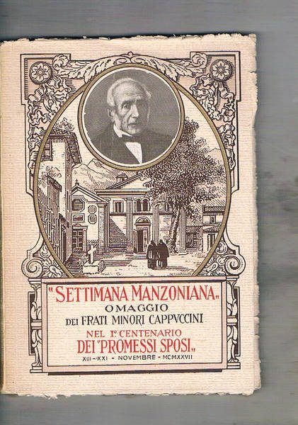 Ciclo di conferenze manzoniane promosso dai frati minori cappuccini nel …