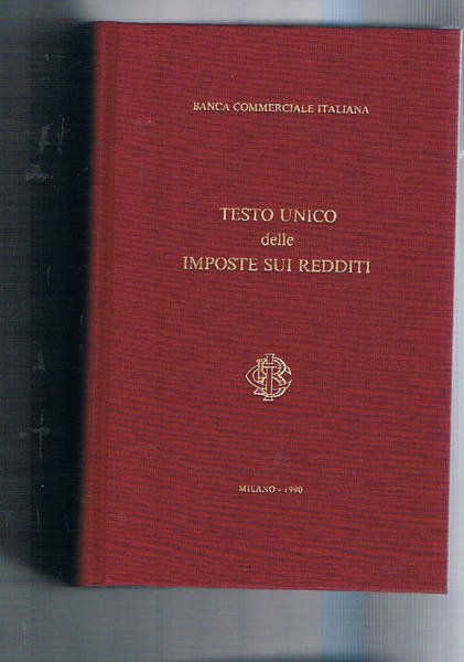 Testo unico delle imposte sui redditi.