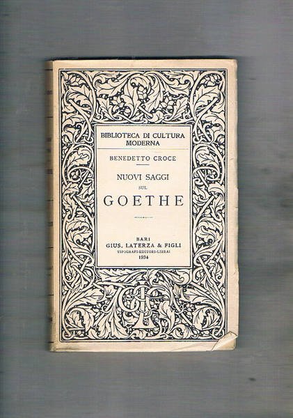 Nuovi saggi su Goethe.