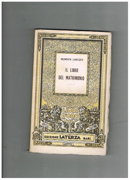 Il libro del matrimonio.