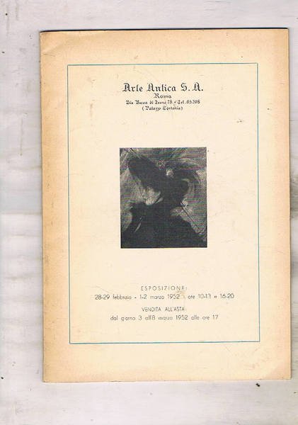 Catalogo d'aste della Galleria d'Arte Antica S. A. di Roma …
